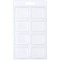 Collecting Warehouse Clear Plastic Clamshell Package / Storage Container with 8 Compartments, 0.75" H x 1.125" W x 1" D